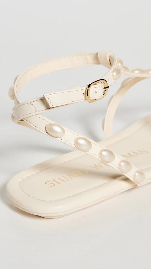 Stuart Weitzman Pearlita Flat Sandals - Image 2