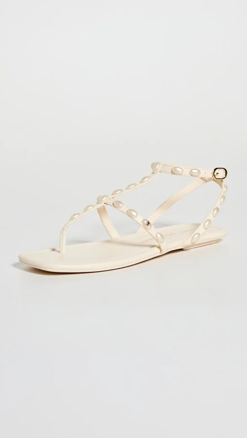 Stuart Weitzman Pearlita Flat Sandals - Image 5
