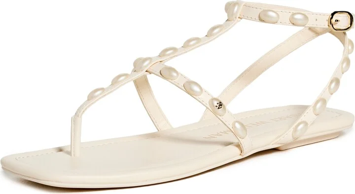 Stuart Weitzman Pearlita Flat Sandals