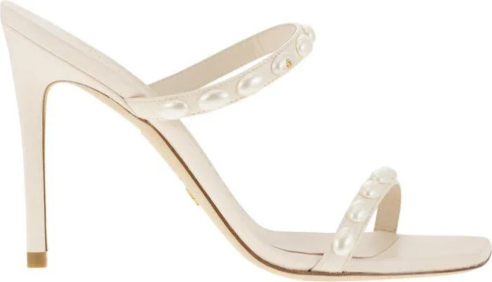 Stuart Weitzman Pearlita - Sandal With Pearls - Image 2