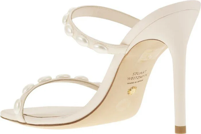Stuart Weitzman Pearlita - Sandal With Pearls - Image 3