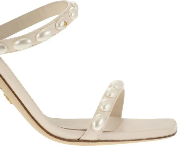 Stuart Weitzman Pearlita - Sandal With Pearls - Image 6