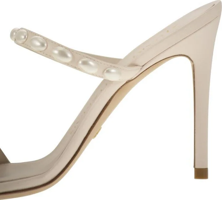 Stuart Weitzman Pearlita - Sandal With Pearls - Image 7