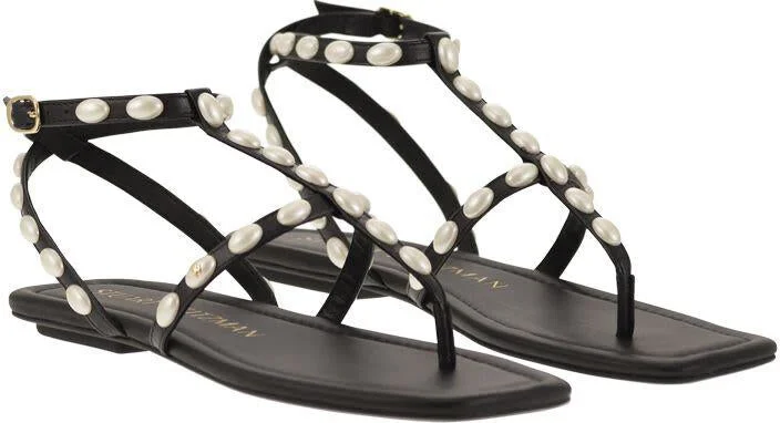 Stuart Weitzman Pearlita - Thong Sandal With Pearls - Image 4