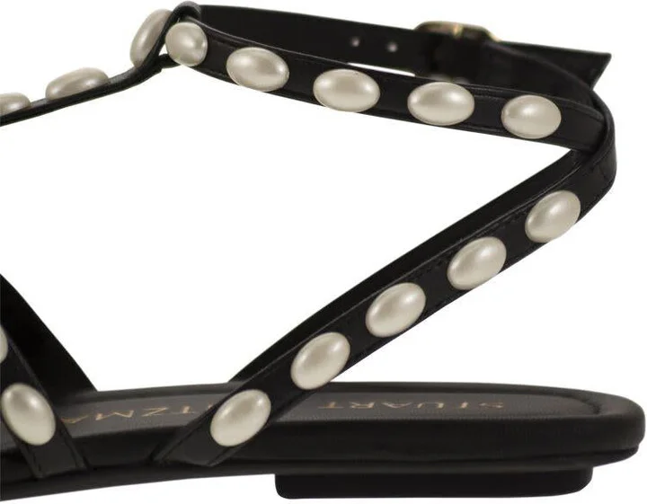 Stuart Weitzman Pearlita - Thong Sandal With Pearls - Image 7