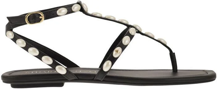 Stuart Weitzman Pearlita - Thong Sandal With Pearls