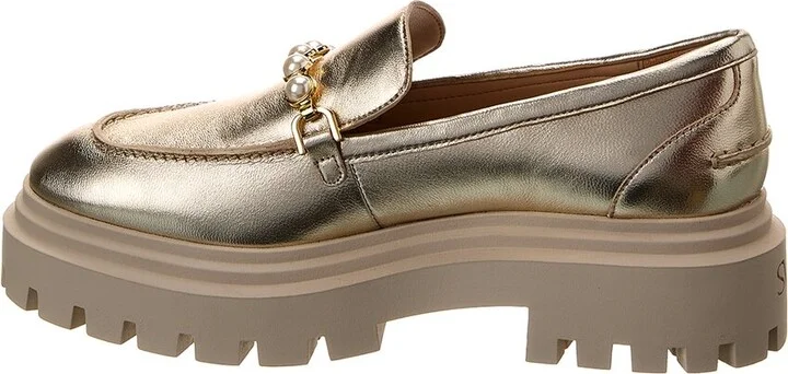 Stuart Weitzman Perla Ulra Lug Leather Loafer - Image 2