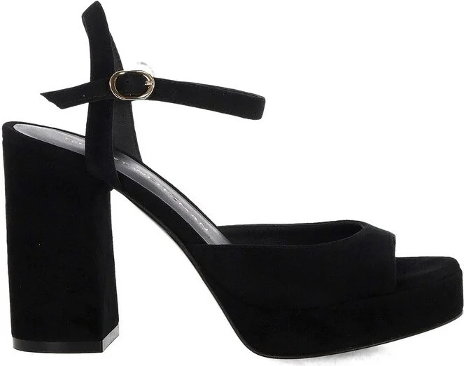 Stuart Weitzman Platform Ankle Strap Sandals