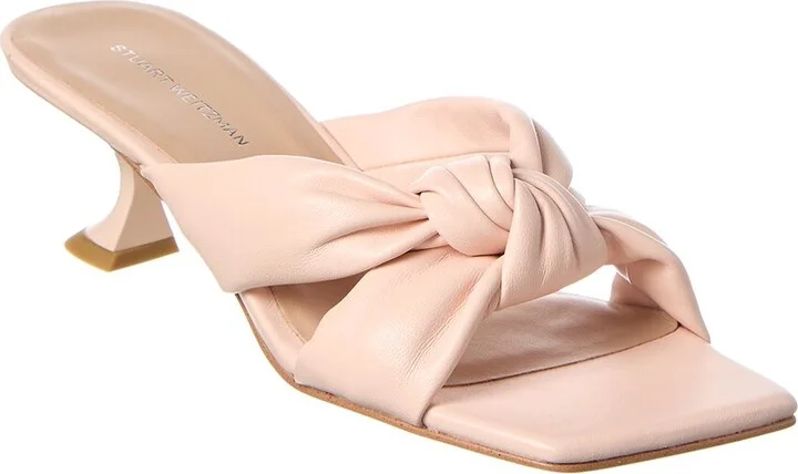 Stuart Weitzman Playa Knot Leather Sandal