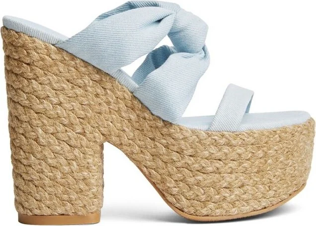 Stuart Weitzman Playa Sohigh 145 Knot Platform Sandals
