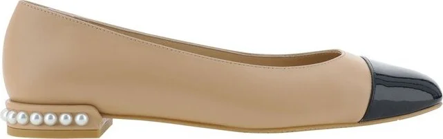 Stuart Weitzman Pointed Toe Slip-On Ballerina Shoes