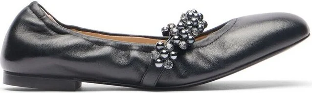 Stuart Weitzman Poppy Embellished Ballet Flats