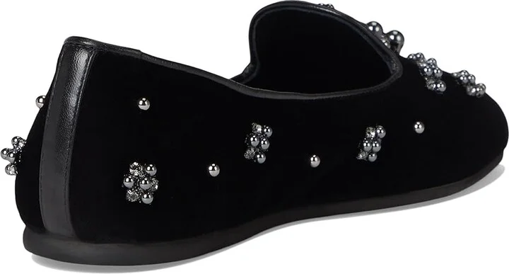 Stuart Weitzman Poppy Loafers Women's Flat Shoes Black/Graphite/Blac : 11 M, Cotton/Leather/Rubber - Image 4