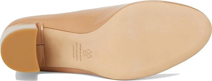 Stuart Weitzman Posh 85 Mary Jane High Women's Heels Adobe : 8 M, Leather - Image 3