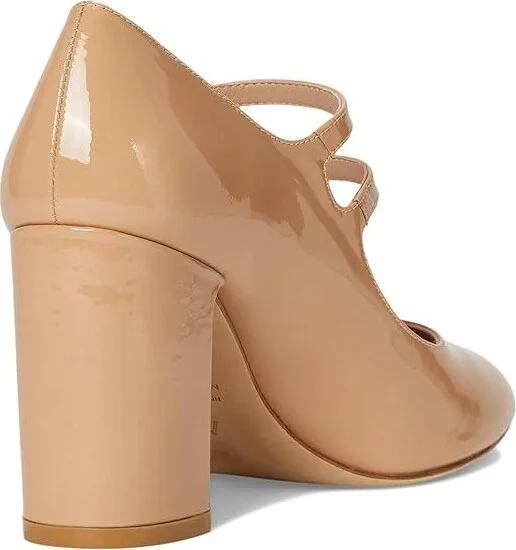 Stuart Weitzman Posh 85 Mary Jane High Women's Heels Adobe : 8 M, Leather - Image 4