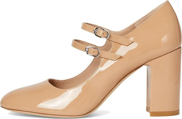 Stuart Weitzman Posh 85 Mary Jane High Women's Heels Adobe : 8 M, Leather - Image 6