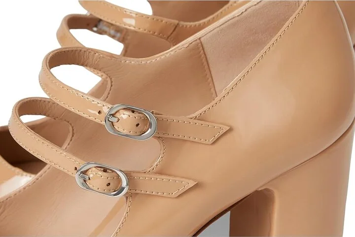 Stuart Weitzman Posh 85 Mary Jane High Women's Heels Adobe : 8 M, Leather - Image 7