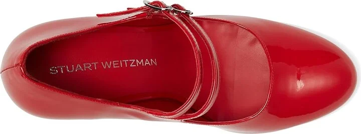 Stuart Weitzman Posh 85 Mary Jane High Women's Heels Adobe : 8 M, Leather - Image 8