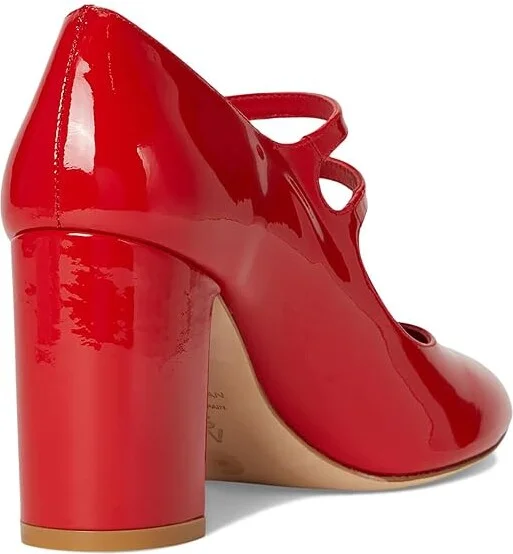 Stuart Weitzman Posh 85 Mary Jane High Women's Heels Adobe : 8 M, Leather - Image 10