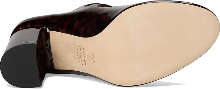Stuart Weitzman Posh 85 Mary Jane High Women's Heels Dark Brown : 5.5 M, Leather - Image 3