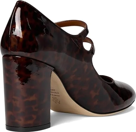 Stuart Weitzman Posh 85 Mary Jane High Women's Heels Dark Brown : 5.5 M, Leather - Image 4