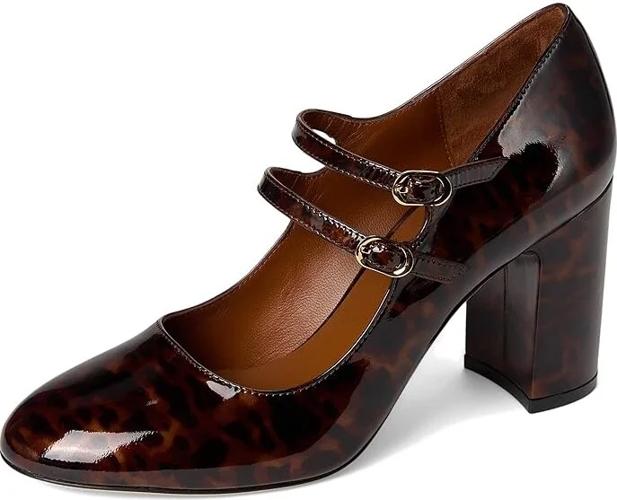 Stuart Weitzman Posh 85 Mary Jane High Women's Heels Dark Brown : 5.5 M, Leather - Image 5