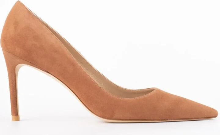 Stuart Weitzman Powder Suede Pumps