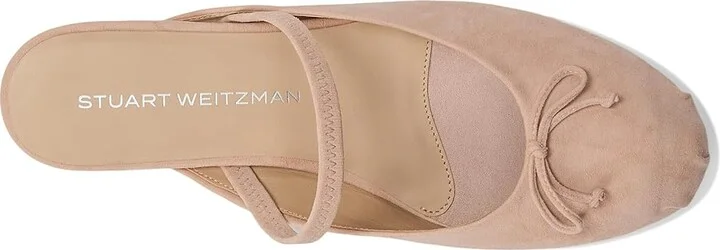 Stuart Weitzman Prima Bow Ballet Mule Women's Shoes Blushful : 6.5 M, Leather - Image 2