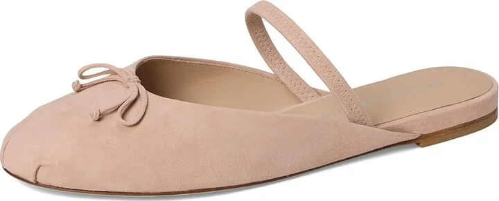 Stuart Weitzman Prima Bow Ballet Mule Women's Shoes Blushful : 6.5 M, Leather - Image 5
