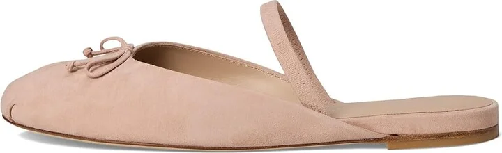 Stuart Weitzman Prima Bow Ballet Mule Women's Shoes Blushful : 6.5 M, Leather - Image 6