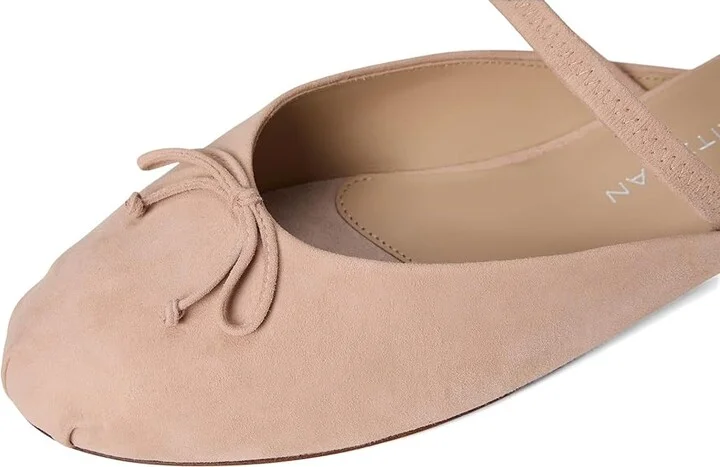 Stuart Weitzman Prima Bow Ballet Mule Women's Shoes Blushful : 6.5 M, Leather - Image 7