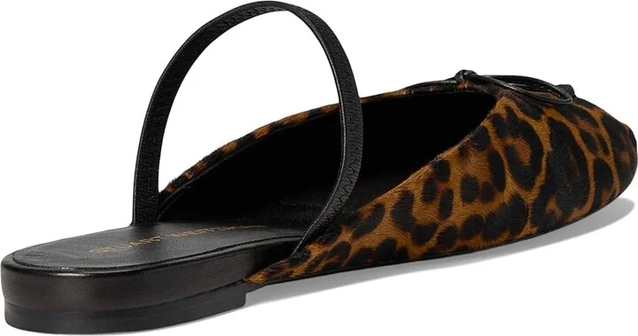 Stuart Weitzman Prima Bow Ballet Mule Women's Shoes Classic : 7 M, Leather - Image 4