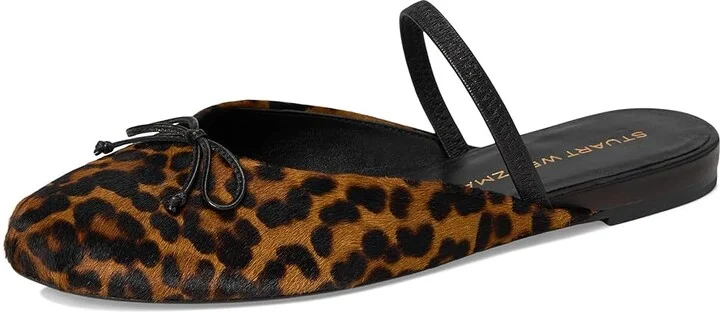 Stuart Weitzman Prima Bow Ballet Mule Women's Shoes Classic : 7 M, Leather - Image 5