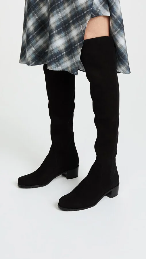 Stuart Weitzman Reserve Stretch Suede Boots - Image 3