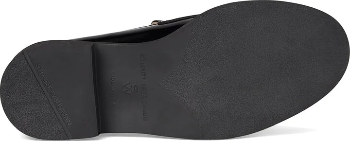 Stuart Weitzman Reverie Loafers Women's Flat Shoes Black : 7.5 M, Leather/Vinyl - Image 3