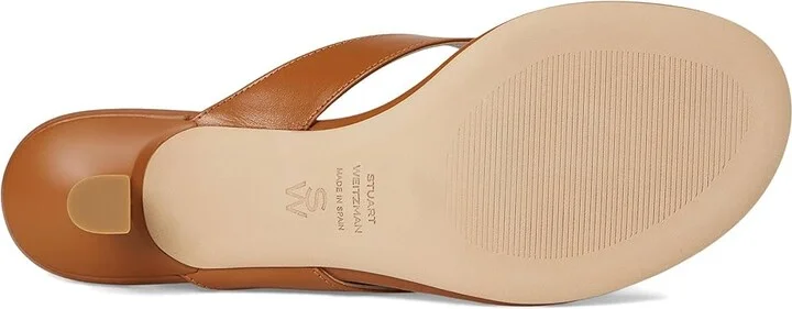 Stuart Weitzman Rio Sleek Sandals 35 Women's Shoes Macchiato : 5 M, Leather - Image 3