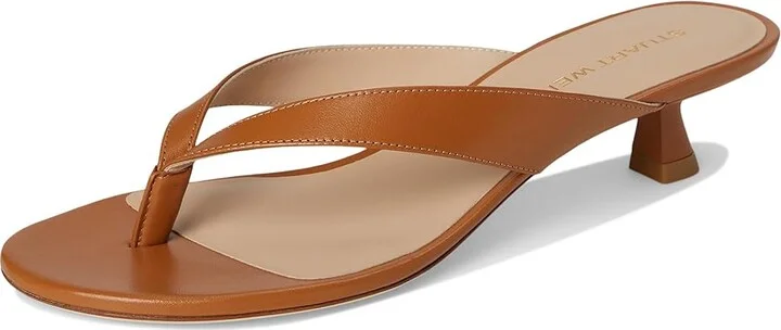 Stuart Weitzman Rio Sleek Sandals 35 Women's Shoes Macchiato : 5 M, Leather - Image 5