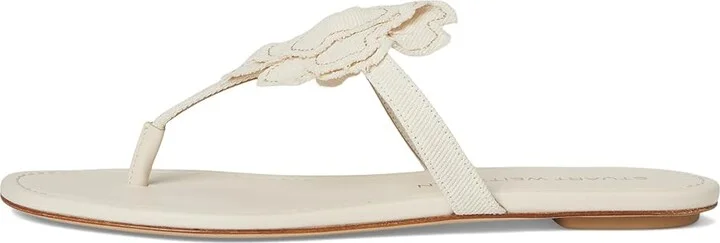 Stuart Weitzman Rio T-strap Sandals Women's Shoes Linen : 9 M, Textile - Image 6