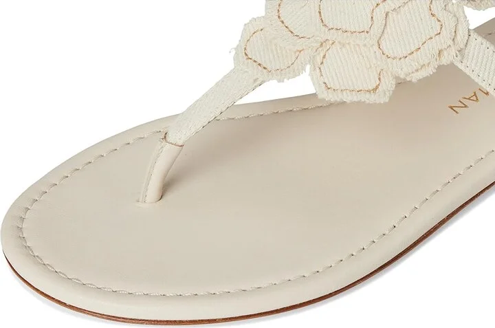 Stuart Weitzman Rio T-strap Sandals Women's Shoes Linen : 9 M, Textile - Image 7