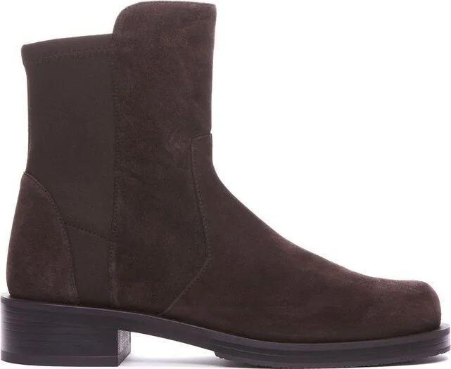 Stuart Weitzman Round-Toe Ankle Boots
