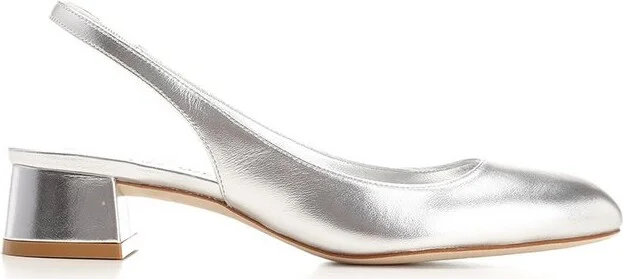 Stuart Weitzman Round Toe Slingback Pumps