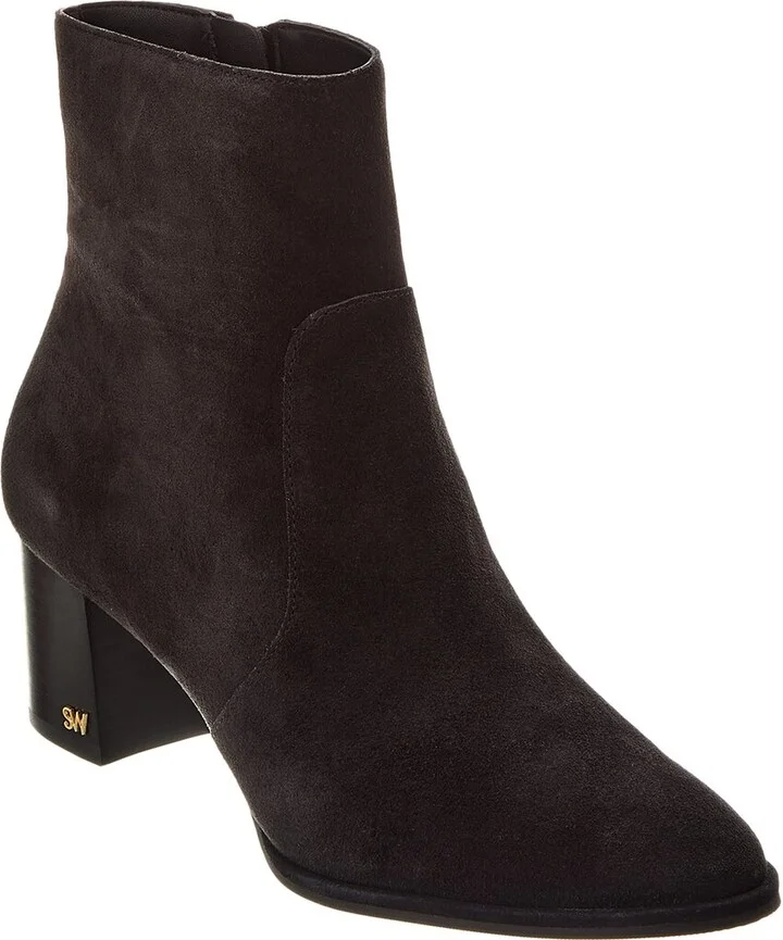Stuart Weitzman Ryland 60 Zip Suede Bootie