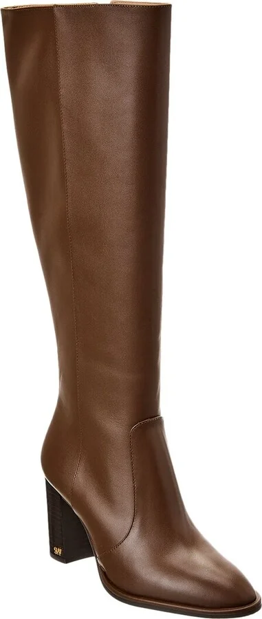 Stuart Weitzman Ryland Zip 80 Leather Knee-High Boot