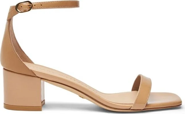 Stuart Weitzman Simplecurve 50 Ankle-Strap Sandals