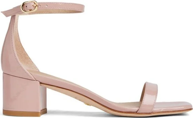 Stuart Weitzman Simplecurve 50 Ankle-Strap Sandals