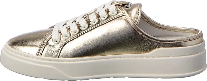 Stuart Weitzman Skater Mule Leather Sneaker - Image 2
