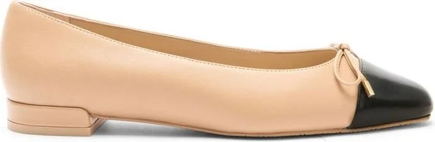 Stuart Weitzman Sleek Bow Ballerina Shoes
