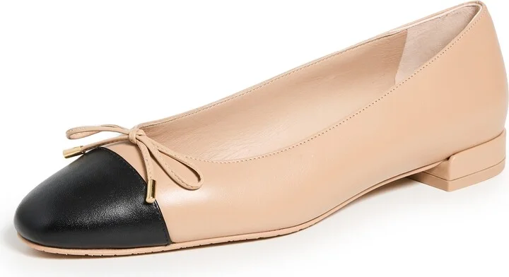 Stuart Weitzman Sleek Bow Flats