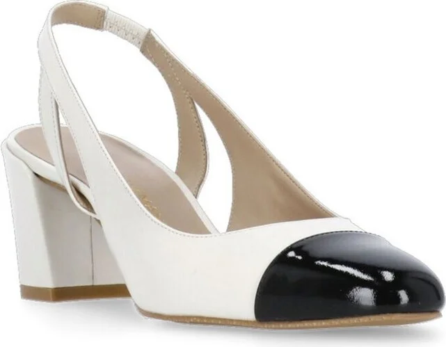 Stuart Weitzman Sleek Low-Heel Slingback Sandals