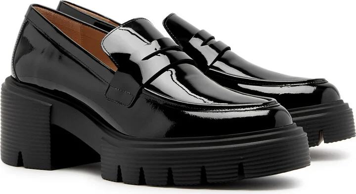 Stuart Weitzman Soho 75 Patent Leather Loafers - Image 2